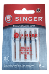 Singer Titanium Universal Needles 5 pk 90/14